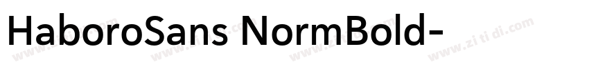 HaboroSans NormBold字体转换